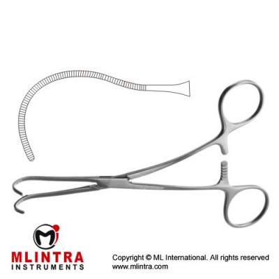 Castaneda Atrauma Noenatal Vascular Clamp Stainless Steel, 12 cm - 4 3/4"